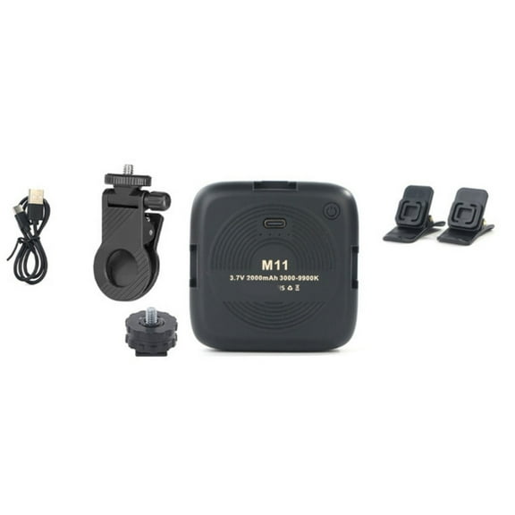 Portable Phone Light 3000-9900K Selfie Light Adjustable 3 Mode 2000mAh 360 Degree Rotating Clip on Fill Light for Video