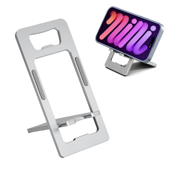 Portable Phone Stand Holder, Adjustable Foldable Desktop Dock for Smartphones, Hands-Free Bracket for Watching Videos, Reading, Gaming, and Video Calls