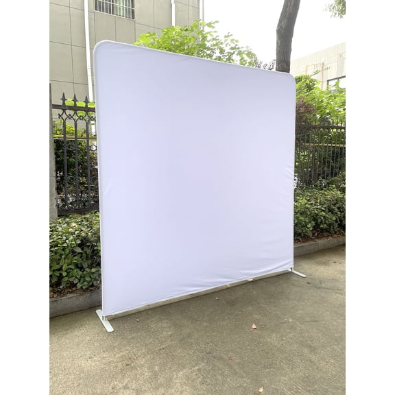 Portable Photo Backdrop Stand Kit -7.5x7.5 FT Aluminum Alloy Frame with Pillowcase Fabric Cover for Wedding, Birthday, Baby Shower, Studio Photography