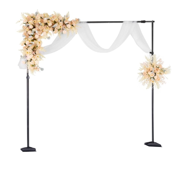 Portable Photo Backdrop Stand Kit,8.5x10 ft Heavy Duty Background Stand with 7 Crossbars for Studio,Wedding,Party&Video Projects
