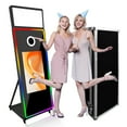 thumbnail image 1 of Portable Photo Booth Machine 65inch Mirror Magic Selfie Machine with 32inch LCD Touch Screen APP Control with Flight Case for Wedding, 1 of 9