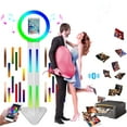 thumbnail image 1 of RXFSP Portable Photo Booth Stand for iPad 10.2" 10.9" 11" 12.9" APP Control RGB Ring Light Music Sync Light Box Photobooth Machine for Halloween Christmas Wedding Party (White), 1 of 10