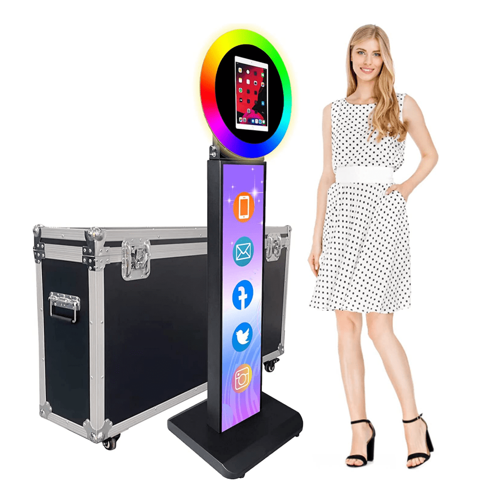 Portable Photo Booth for iPad 10.2in 10.9in 12.9in with Remote Control