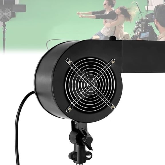 Portable Photography Fan Blower, 120W Stage Special Effect Blowing Machine, Studio Wind Hair Blower Fan, Max Speed 2600r/min And Adjustable Angle, For Portrait Photo Shooting