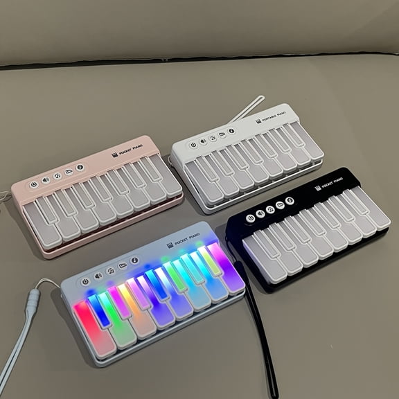 Portable Piano Keyboard for Beginners, 37-Key Mini Electronic Keyboard with Speaker, Travel