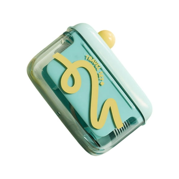 Portable Pick Dispenser With One Eject Travel Picks With Clear Cover Compact Can Holds 15 16 Refillable Flossers For Travel And Home Use