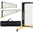 thumbnail image 1 of Portable Pickleball Net Set with Wheels, Regulation Size 22 FT & Half Court 11 FT, Steady Metal Frame Pickle Ball Net Set System with Carry Bag for Backyards, Driveways, and Garages, 1 of 3