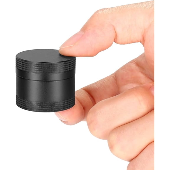 Portable Pill Case Pill Box Daily - Waterproof Single Metal Pill Organizer for Pocket Purse, Aluminium Alloy Round Daily Medicine Container to Hold Vitamins, Fish Oil Medium Size