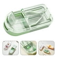 thumbnail image 1 of Portable Pill Cutter,Pill Splitter for Small Pills,Pill Cutter Splitter for Small and Tiny Pills,Stainless Steel Blade Cutters for Cutting Multiple Pills at a Time 1/2 1/4 Size for Men Women,Green, 1 of 7