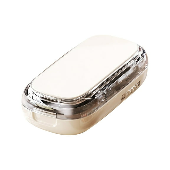 Portable Pill Cutter, Professional Pills Cutter, Portable Pill Cutter, Halves/Third/Quarters, with Stainless Steel Blades and Centering Guide Tablet, Easy to Carry (1/3)