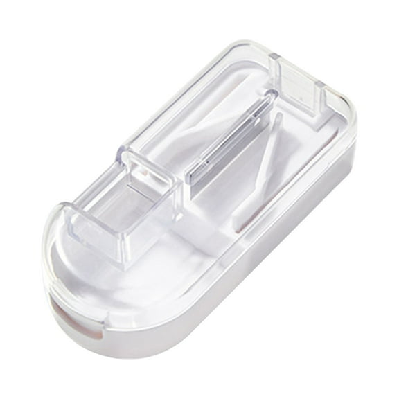Portable Pill Cutter for Small Pills, 2-in-1 Adjustable Pill Splitter with Centering Device, Accurate Alignment Tool for Easily Cutting Tiny Pills, Tablet Splitter