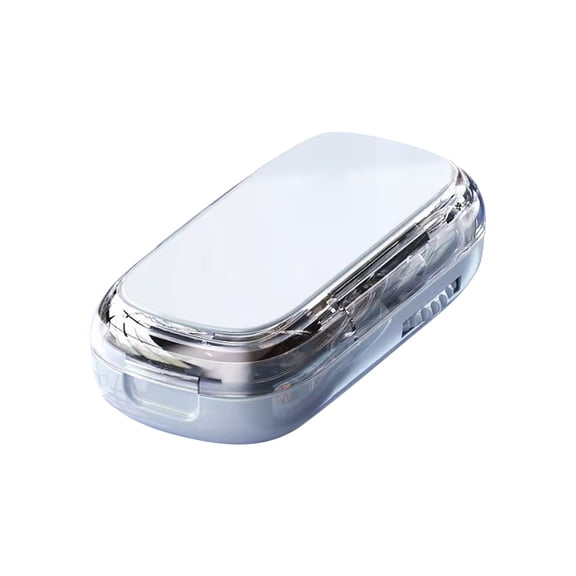 Portable Pill Cutter, Splitter for Tiny Small and Large Pills,1/2,, Cutter with Stainless Steel Blades and Storage Box (1/3)