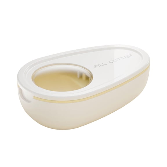 Portable Pill Cutter Tablet Splitter, Quarter and Half Cutter with Storage Box, Compact Medication Organizer for Home, Office, and Travel