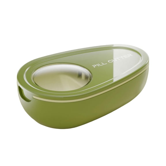 Portable Pill Cutter Tablet Splitter, Quarter and Half Cutter with Storage Box, Compact Medication Organizer for Home, Office, and Travel