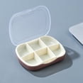 thumbnail image 1 of Portable Pill Organizer | 6 Compartment Weekly Medication Box | Travel Friendly Moisture Proof & Sealed Storage Case for Pills & Vitamins | 1 Count, 1 of 6