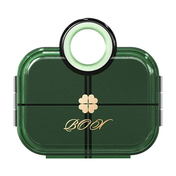 Portable Pill Organizer Box - 3 Times a Day Medication Storage with Sealed Compartments, Travel-Friendly Transparent Tablet Dispenser Case