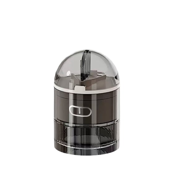 Portable Pill Organizer Box, Transparent Tablet Cutter and Storage Container, Weekly Medicine Dispenser, Travel Pill Case with Compartments, ABS Material Pill Splitter