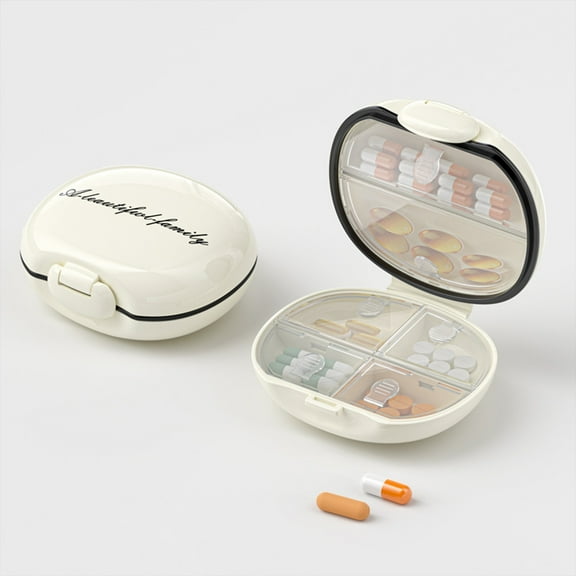 Portable Pill Organizer Storage Case, Travel Medication Box With Multiple Compartments Moisture Proof Design, Compact Medicine Holder For Daily Use Travel Storage And Organized Tablets