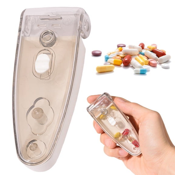 Portable Pill Taker Remover|easy pill extractor|blister pack opener|1pcs Blister Pack Opener Popper Assistance,Easy to Take Out Portable Travel Tablet Dispenser Pill Extractor Tool for Elderly(Pink)