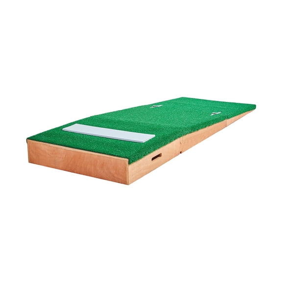 Portable Pitching Mound for Baseball&Softball, 85" Indoor/Outdoor Practice Turf with Adjustable Base&Rubber, Training Equipment