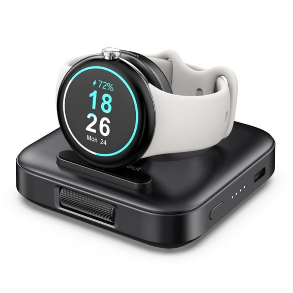 Portable Pixel Watch Charger for Google Pixel Watch, 1800mAh Portable Watch Charger for Pixel Watch, Travel Foldable Wireless Pixel Watch Charger