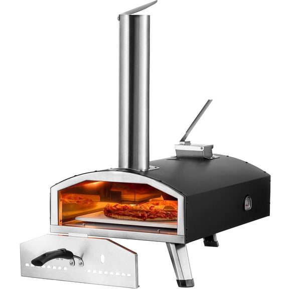 Portable Pizza Oven - 12 Inch Tri-Fuel Outdoor Oven