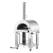 Portable Pizza Oven, 26 Inch Dual Fuel Outdoor Pizza Maker - Wood Pellet & Propane - Cordierite Stone - Fast Preheat - Camping & Backyard