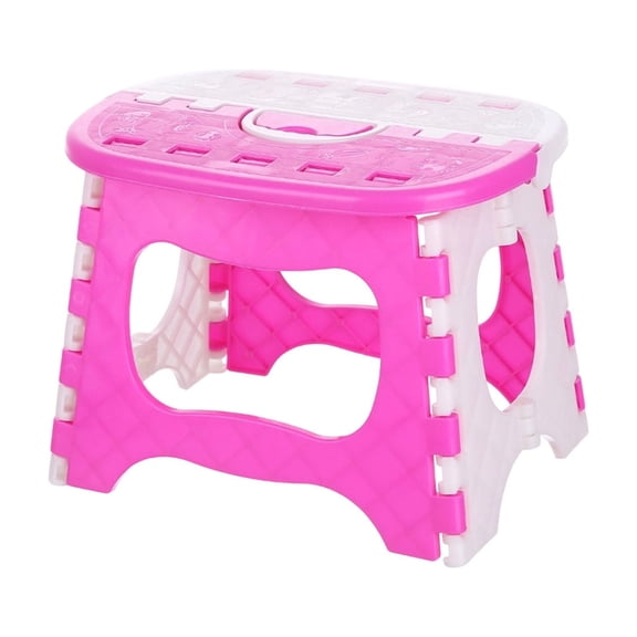Portable Plastic Folding Stool, Space Saving Small Seat for Home Office and Outdoor Camping, Lightweight and Sturdy, Practical Home Storage and Utility Gift