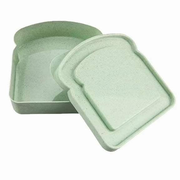 Portable Plastic Lunch Box - Portable Sandwich Holder, Sealable Bread Loaf Container, Eco-Friendly Bakery Box