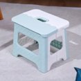 thumbnail image 1 of Portable Plastic Space Saving Small Stool Folding Stool For Home Office Outdoor Camping Hiking Fishing Lightweight Hanlde Design 1Pc, 1 of 7