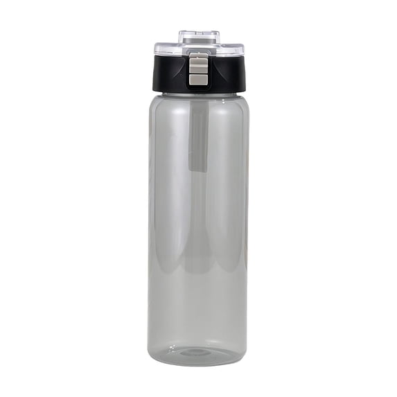 Portable Plastic Sports Water Bottle with Direct Drink Design, Practical Drinking Bottle with One-Click Flip Lid, Reusable Drinking Vessel for Gym Driving Travel Tea Coffee and Daily Use