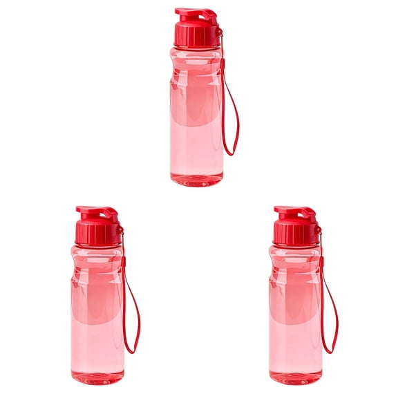 Portable Plastic Sports Water Bottle with Hand Strap Leak Proof Lid R1-3