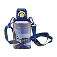 thumbnail image 1 of Portable Plastic Sports Water Bottle with Secure Lid, Keep Beverages Cold & Warm, Fast Heat Dissipation, Stylish Design for Active Use, 1 of 5