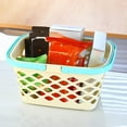 thumbnail image 1 of Portable Plastic Storage Basket with Handle for Toys, Snacks, Bathroom Clutter – Lightweight, Breathable Mesh Design for Easy Carrying and Organization, 1 of 6