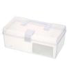 Portable Plastic Storage Container Box with Handle Lock,Home Medical Kit,Clear Storage Box for Kits,Craft Supplies