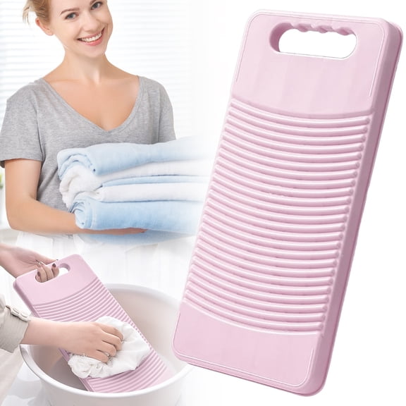 Portable Plastic Washing Board - Non-Slip Mini Washboard for Hand Washing Clothes, Underwear & Socks