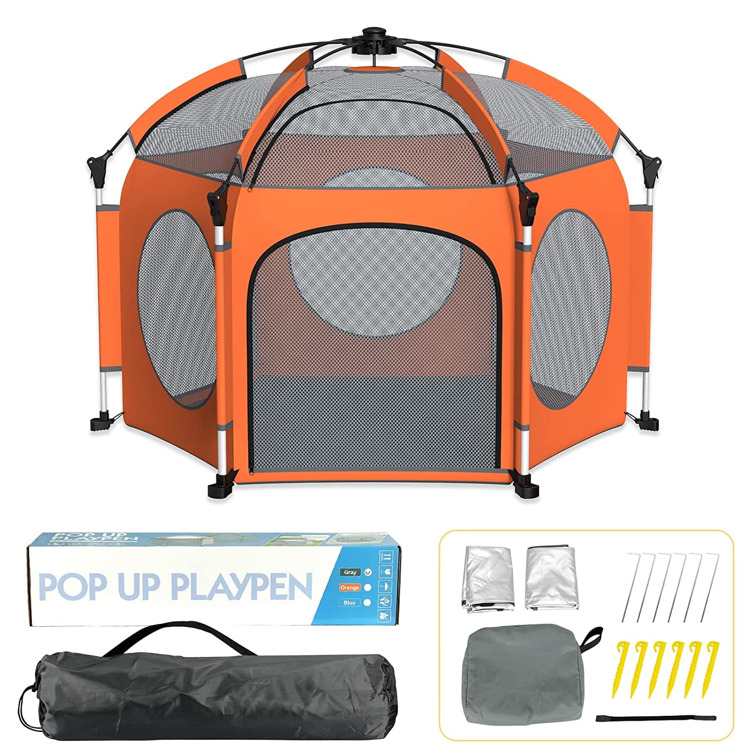 Portable Playpen for Babies and Toddlers Pop Up Playpen for Baby with