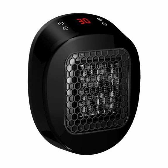 Portable Plug In Space Heater, 600W Small Wall Outlet Heater for Indoor Use, Remote, 12H Timer, ECO Mode, Overheat Protection, Fast and Safe Heat for Bathroom Office Bedroom Home