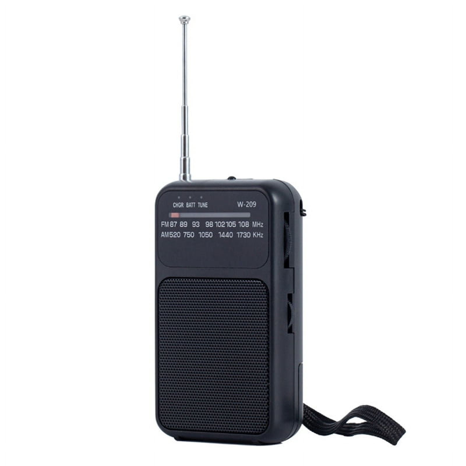 Portable Pocket AM FM Radio 2 Band Stereo Operated Telescopic Antenna ...