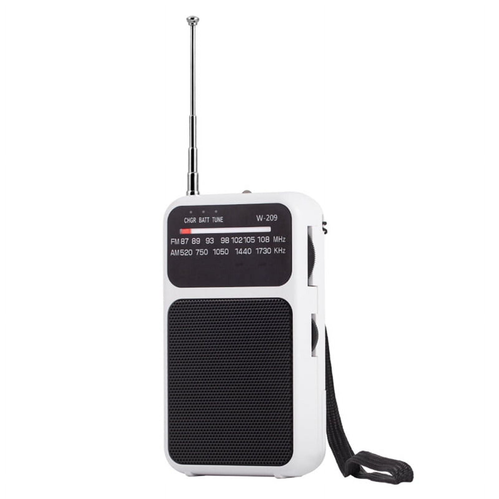 Portable Pocket AM FM Radio 2 Band Stereo Operated Telescopic Antenna ...