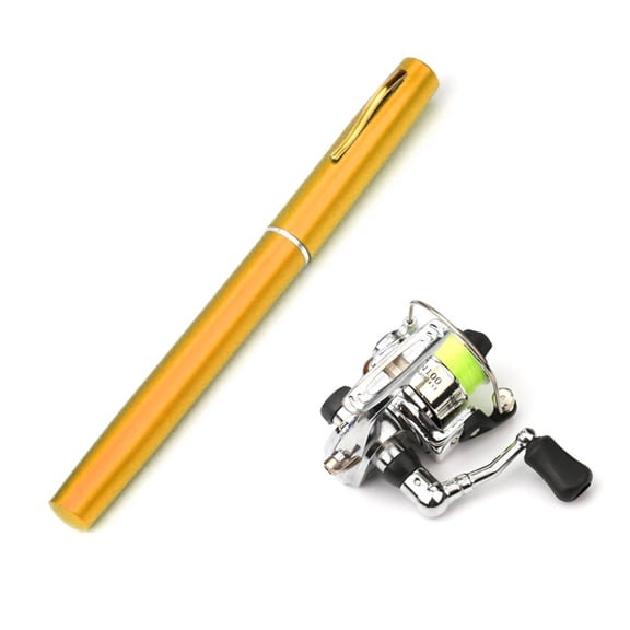 Portable Pocket Fishing Rod Telescopic Pen Shaped Fishing Rod Fishing Rod for Salt/Freshwater Fishing