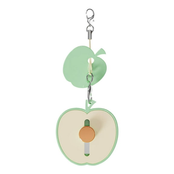 Portable Pocket Fruit Peeler with Hidden Blade, Folding Stainless Steel Design for Travel, Camping, Outdoor, and Dorms - Easy to Carry and Use, Green Color