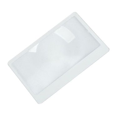 EBuyGB Credit Card Sized Magnifying Lens – Portable Reading Aid For Small Print