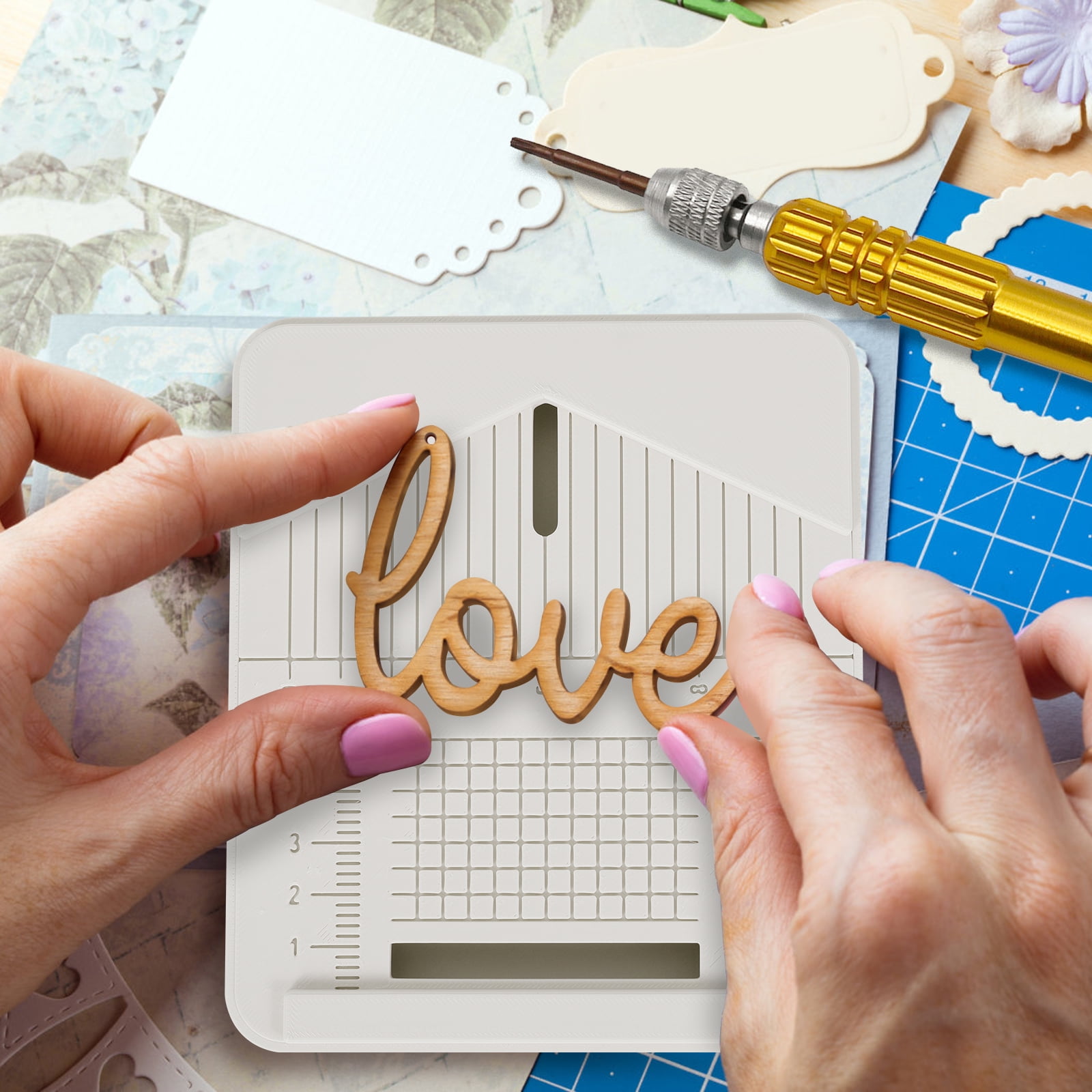 Portable Polymer Clay Earring Drill Guide Multifunctional Accurate