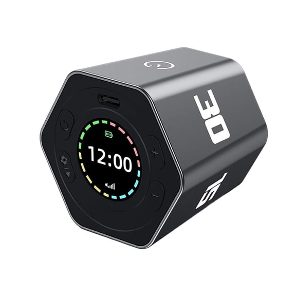 Portable Pomodoro Timer Cube 61g Flip Digital Study Timer Smart Gyro Focus Timer Silent Ringing Mode Rechargeable Productivity Timer 25/5 Learning Reading Work Timer