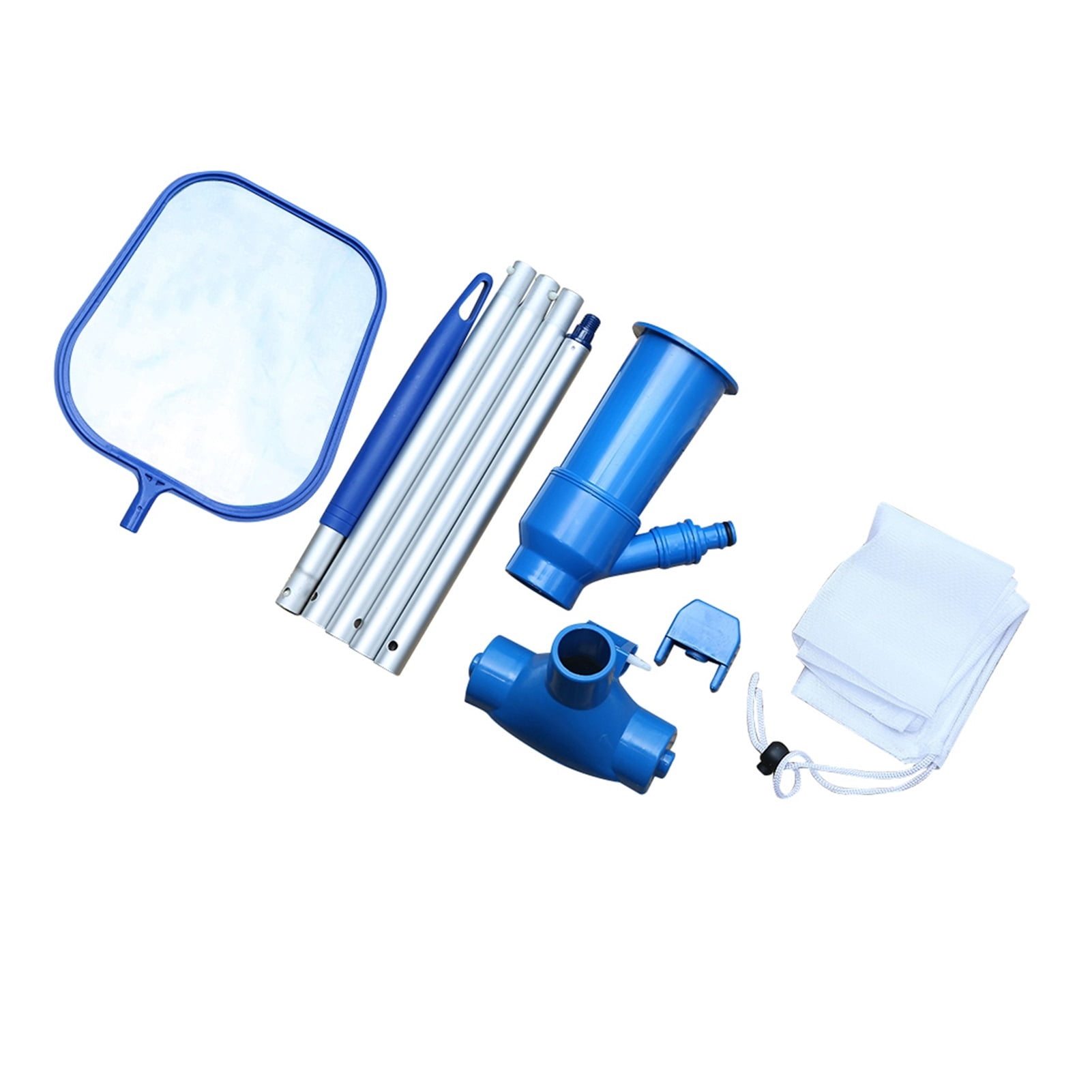 Portable Pool Cleaning Kit Swimming Pool Accessories Water Vacuum Spray Maintenance Cleaner Tools With Suction Head Skimmer Net ,Great Suction Power