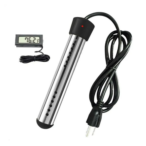Portable Pool Water Heater 120V 1500W Immersion Electric Heater With Digital Thermometer For Inflatable Pool Bathtub