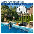 thumbnail image 1 of Portable Poolside Basketball Hoop Swimming Pool 3.1ft to 4.7ft Height-Adjustable Basketball System Goal Stand for Kids, 1 of 9