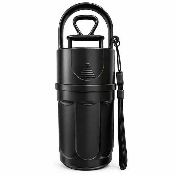 Portable Pooper Scooper, No-Touch Dog Poop Picker with Bag Storage by Woof Willow in Black