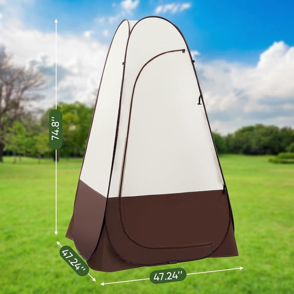 Portable Pop Up Privacy Shower Tent, Spacious Changing Room, Dressing Room, Sun Sunshade Canopy Outdoor Rain Shelter, Backpack Privacy Shelters for Camping, Hiking, Beach, Toilet